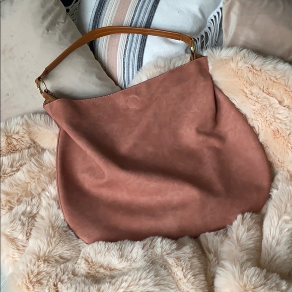 Anthropologie Handbags - Beautiful blush/rose colored Anthropologie handbag